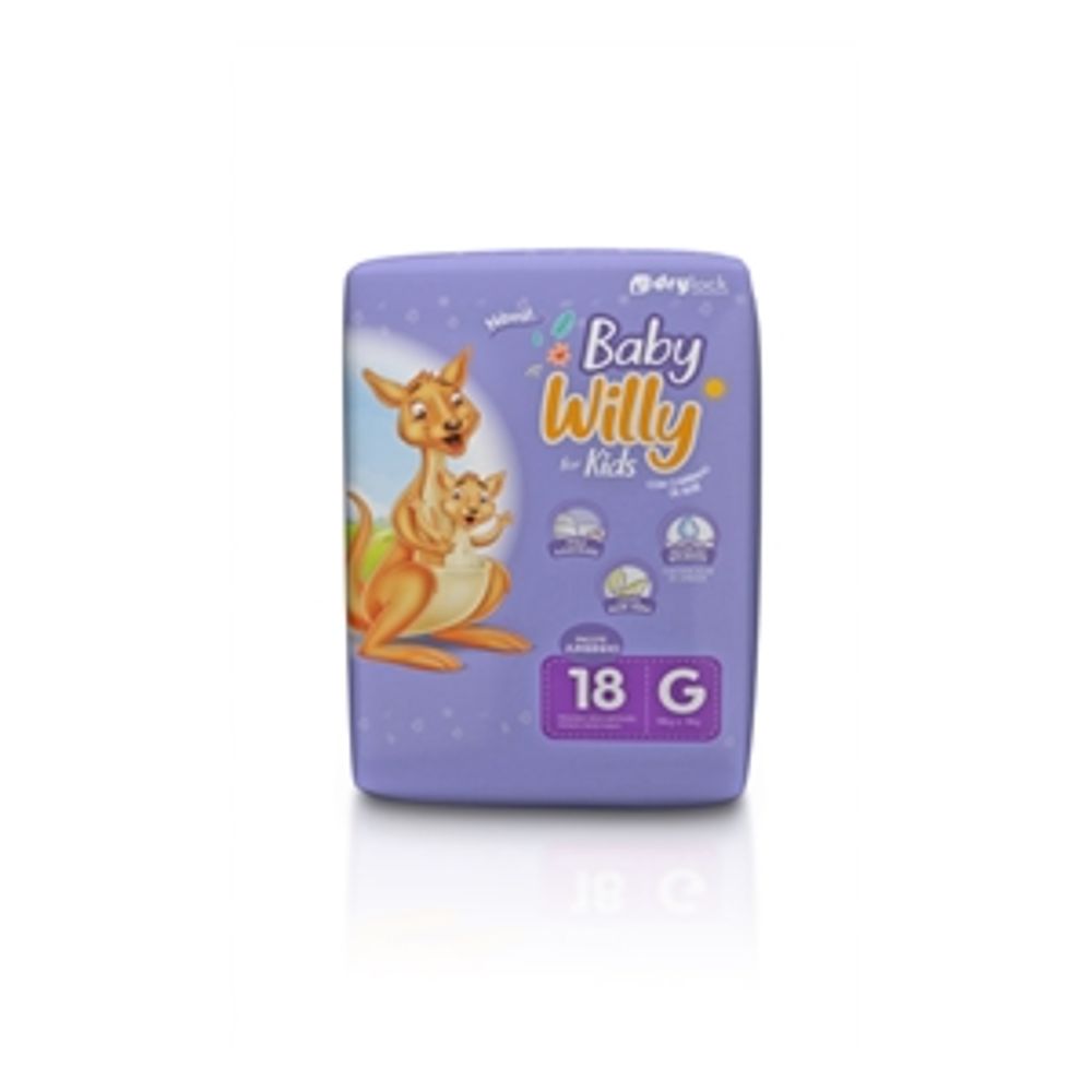 Fralda Baby Willy For Kids Jumbinho G upside